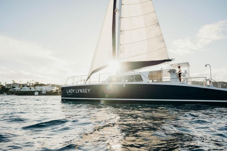 lady lynsey sailboat at full mast